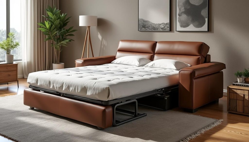 découvrez notre canapé convertible en cuir 3 places alliant confort, style élégant et praticité pour sublimer votre salon et optimiser votre espace.