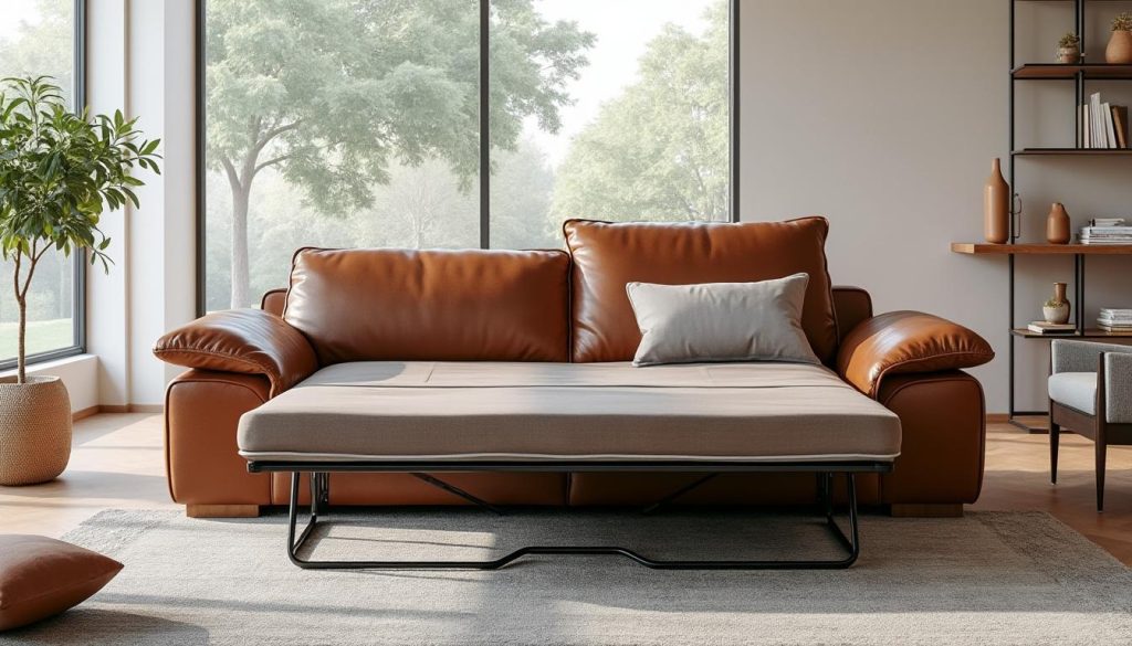 découvrez nos conseils pour bien choisir et acheter un canapé convertible en cuir d'occasion, alliant confort, qualité et style au meilleur prix.