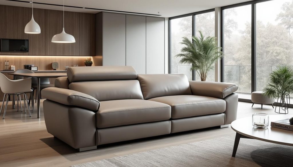 découvrez notre canapé convertible en cuir design, alliant confort optimal et esthétique raffinée pour sublimer votre salon.